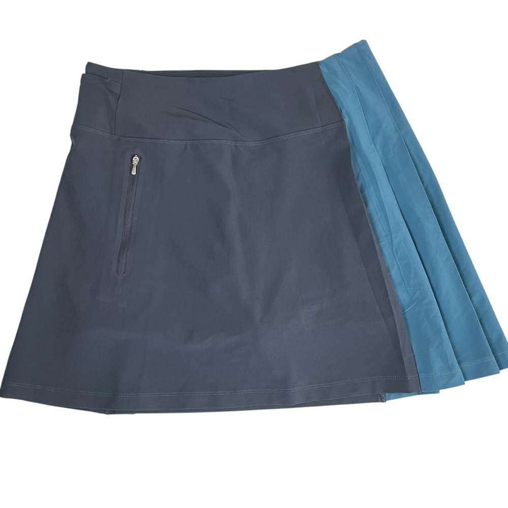Athleta Fairway Pleated Skort Granite Blue Small - Picture 6 of 16